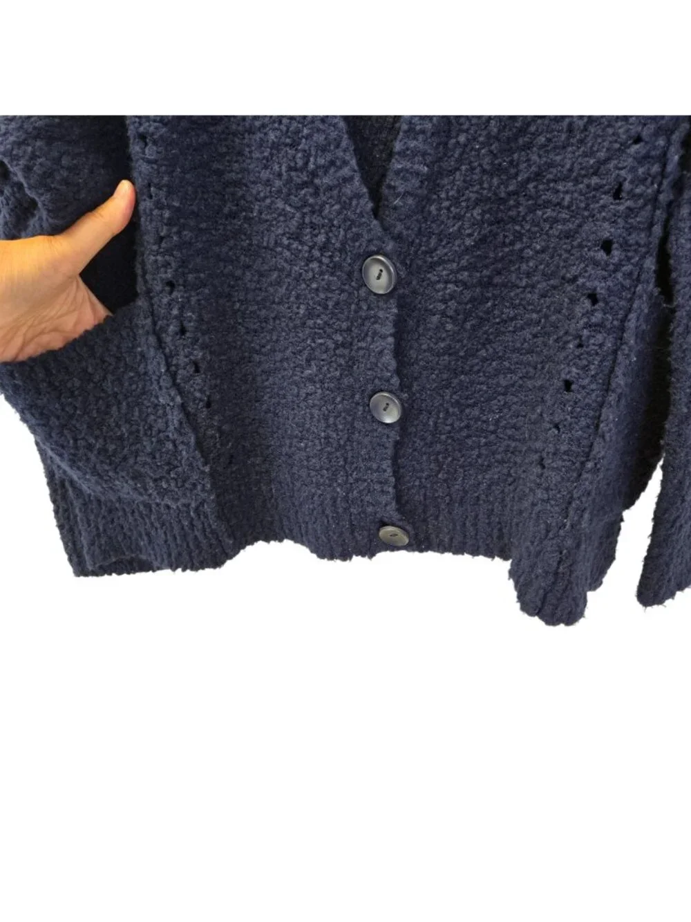 Free People Saturday Morning Wool Blend Cardigan Sweater Size Small